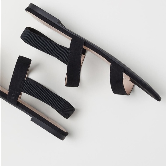 SOLD h& m- minimal black strapped sandals - Picture 8 of 8